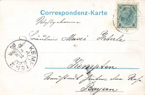 Deutsches Volkstheater in Wien Österreich Postkarte AK 1904