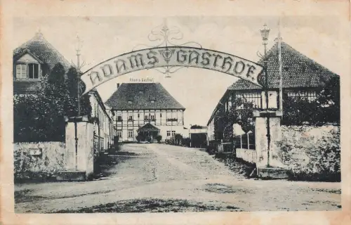 Adams Gasthof in Moritzburg Sachsen Postkarte AK 1948