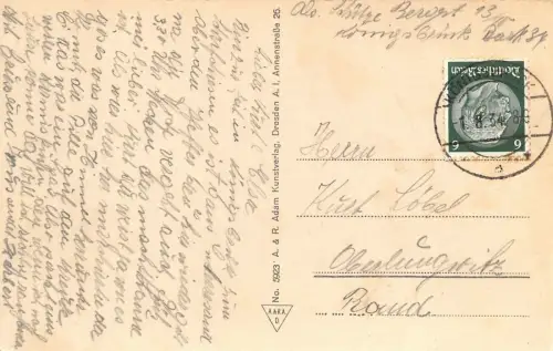 Truppen-Uebungsplatz Königsbrück i.Sa. Verlassenes Dorf Quosdorf AK 1934