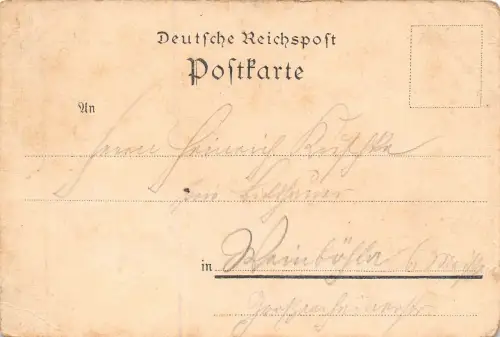 Gruss aus Hamburg Uhlenhorst St. Nicolai Kirche Postkarte AK