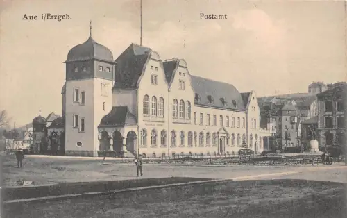 Aue i/Erzgeb. Postamt Postkarte