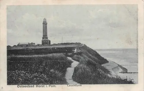 Ostseebad Horst Pommern Leuchtturm Postkarte