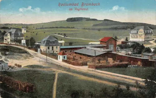 Radiumbad Brambach Vogtland Stärkste Radium-Quelle der Welt Feldpostkarte 1916