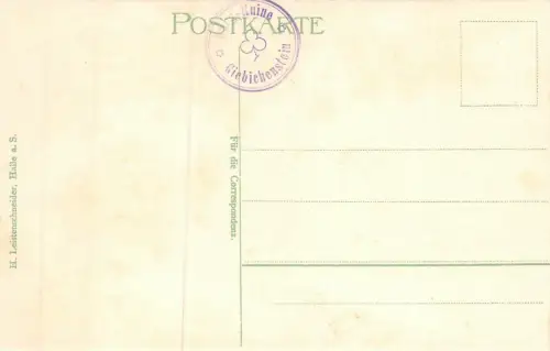 Burg Giebichenstein im Jahre 1400 Ruine AK