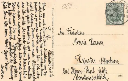 Heimstätte Gleesberg und Köhlerturm im sächs. Erzgebirge AK 1916