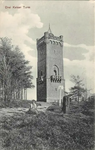 Hünenburg bei BIELEFELD Drei Kaiser Turm Postkarte