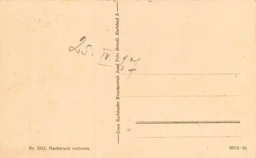 Franzensbad Totalansicht Kohlensäure-Gasbäder Salzquelle Postkarte AK