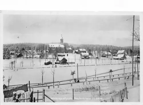 Wintersportplatz bei Rautenkranz Vogtland Sachsen AK 1940