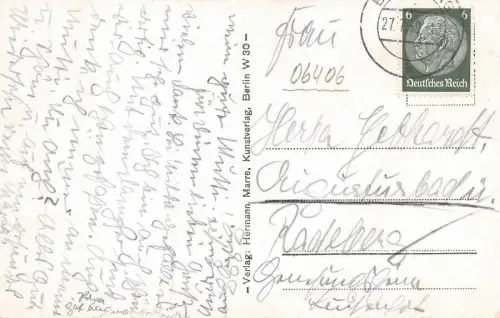 Das 800 jährige Bernburg a./d. Saale Schloss Postkarte AK 1939