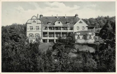 Heilanstalt Sanatorium Nöhring Coswig bei Dresden Sachsen Postkarte AK 1937