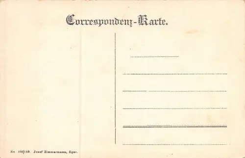 Eger Der schwarze Turm Postkarte AK