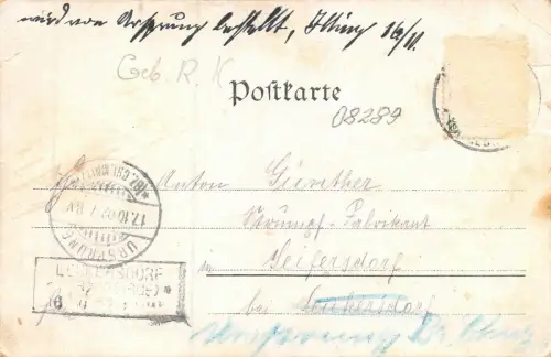Schneeberg Marktplatz Postkarte 1902
