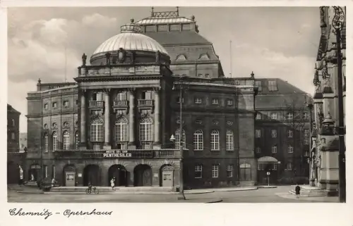 Ansicht Opernhaus in Chemnitz Sachsen Postkarte AK 1942