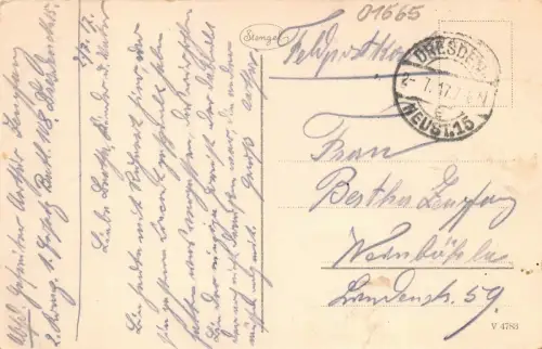 Gasthof im Kurort Hartha Sachsen Postkarte AK 1917