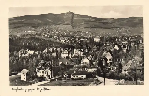 Blick auf die Stadt Reichenberg Schlesien Postkarte AK 1942