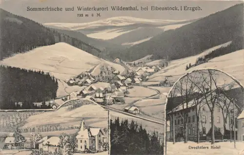 Sommerfrische und Winterkurort Wildenthal bei Eibenstock i. Erzgeb. AK 1927