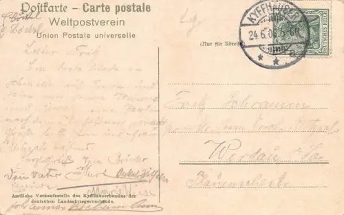 Kaiser Wilhelm-Denkmal a. d. Kyffhäuser AK 1908