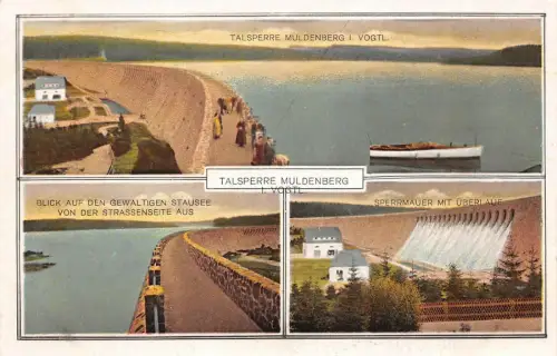 Talsperre Muldenberg i. Vogtl. Postkarte