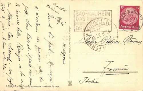 Bad Nauheim Bonifatiuskirche Postkarte AK 1937