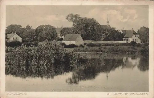 Blick auf St. Johanniskloster in Schleswig Schleswig-Holstein Postkarte AK 1912