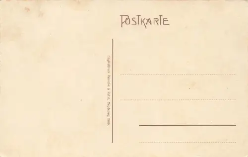 Blick auf die Rosengasse mit Kirche Eltville am Rhein Hessen Postkarte AK