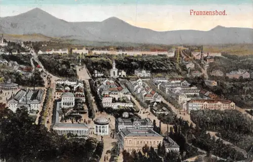 Franzensbad Ansicht Panorama Postkarte AK 1909