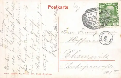 Franzensbad Ansicht Panorama Postkarte AK 1909