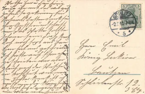 Die Landeskrone bei Görlitz Postkarte 1915