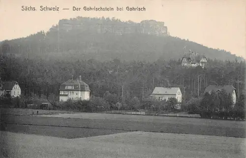 Der Gohrischstein bei Gohrisch Sächsische Schweiz Sachsen Postkarte AK