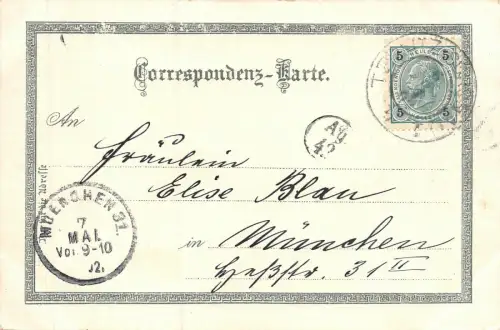 Teplitz Blick von der Stephanshöhe Postkarte AK 1902