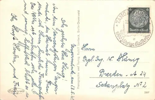 Tangermünde Marktplatz Rathaus 15. Jahrh. Geschäft Laden 1941