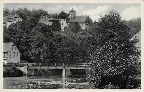 Schloss Rauenstein i. Erzgeb. Postkarte AK
