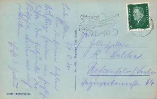 Blick auf den Strand Seebad Swinemünde Pommern Postkarte AK 1930