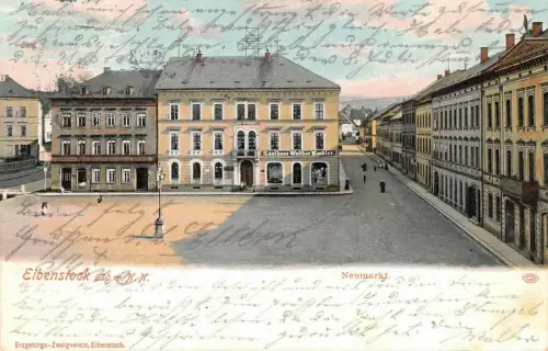 AK EIBENSTOCK Neumarkt Kaufhaus 1906