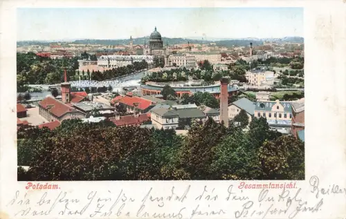 Gesamtansicht von Potsdam Brandenburg Postkarte AK 1906