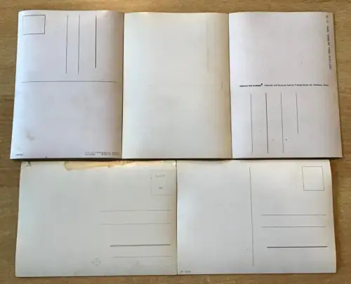 5 Ansichtskarten Akt/Erotik Frauen 3D Wackelkarten 1970