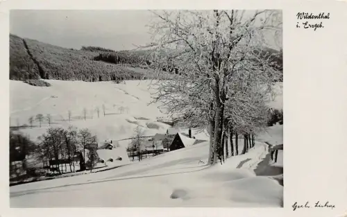 Wintersportplatz Wildenthal im Erzgebirge Sachsen Postkarte AK 1940