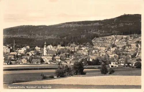 Sommerfrische Walddorf mit Kottmar Postkarte AK