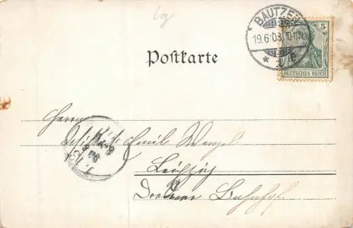 Bautzen Ansicht Kirche Postkarte AK 1903