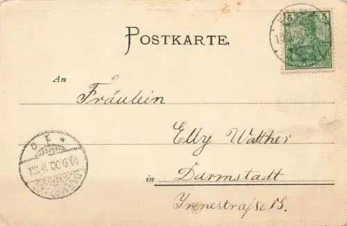 Bonifacius-Denkmal in Fulda Hessen Postkarte AK 1900