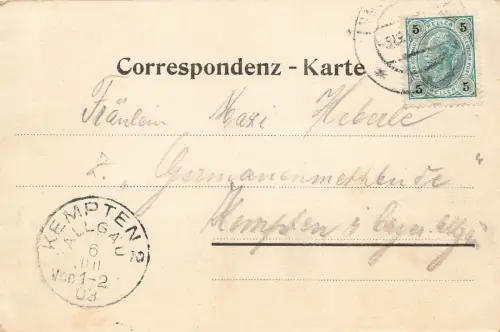Straßenansicht Maria Theresienstrasse in Innsbruck Österreich Postkarte AK 1903