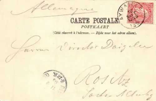 Aywaille L'Ambleve Postkarte AK 1904