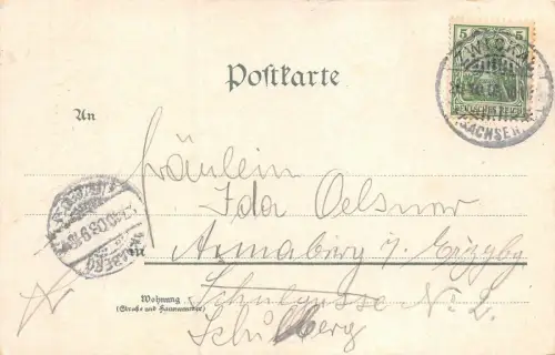 Marienkirche in Zwickau Sachsen Postkarte AK 1903