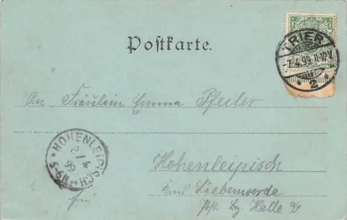 Koblenz Ansicht Postkarte 1899