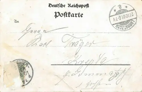 Gruss aus dem Lockstedter Lager, Bismarckstein, Krieger-Denkmal AK 1901