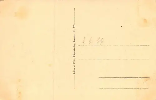 Rügen Wiek Kirche mit Glockenturm Postkarte AK