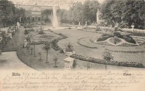 Ansicht Flora in Köln Nordrhein-Westfalen Postkarte AK 1905