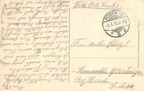 Ansicht Posen Dom Feldpostkarte AK 1915