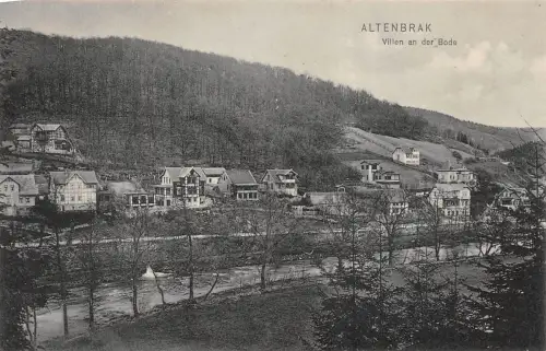 Villen an der Bode in Altenbrak Harz Sachsen-Anhalt Postkarte AK