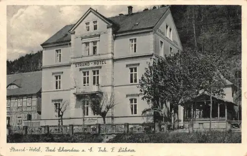 Strand-Hotel Bad Schandau a. E. Postkarte AK 1940